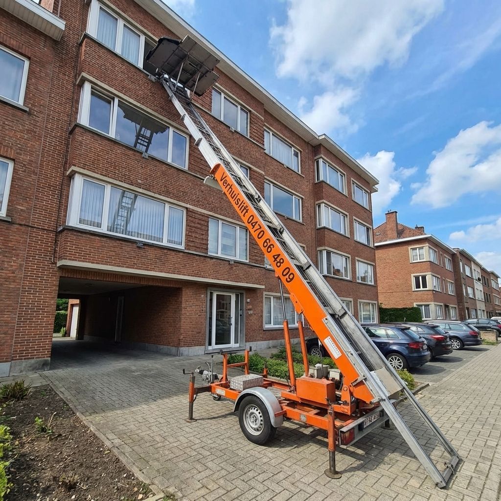 Liftservice Leoni – verhuislift huren West-Vlaanderen 25 meter
