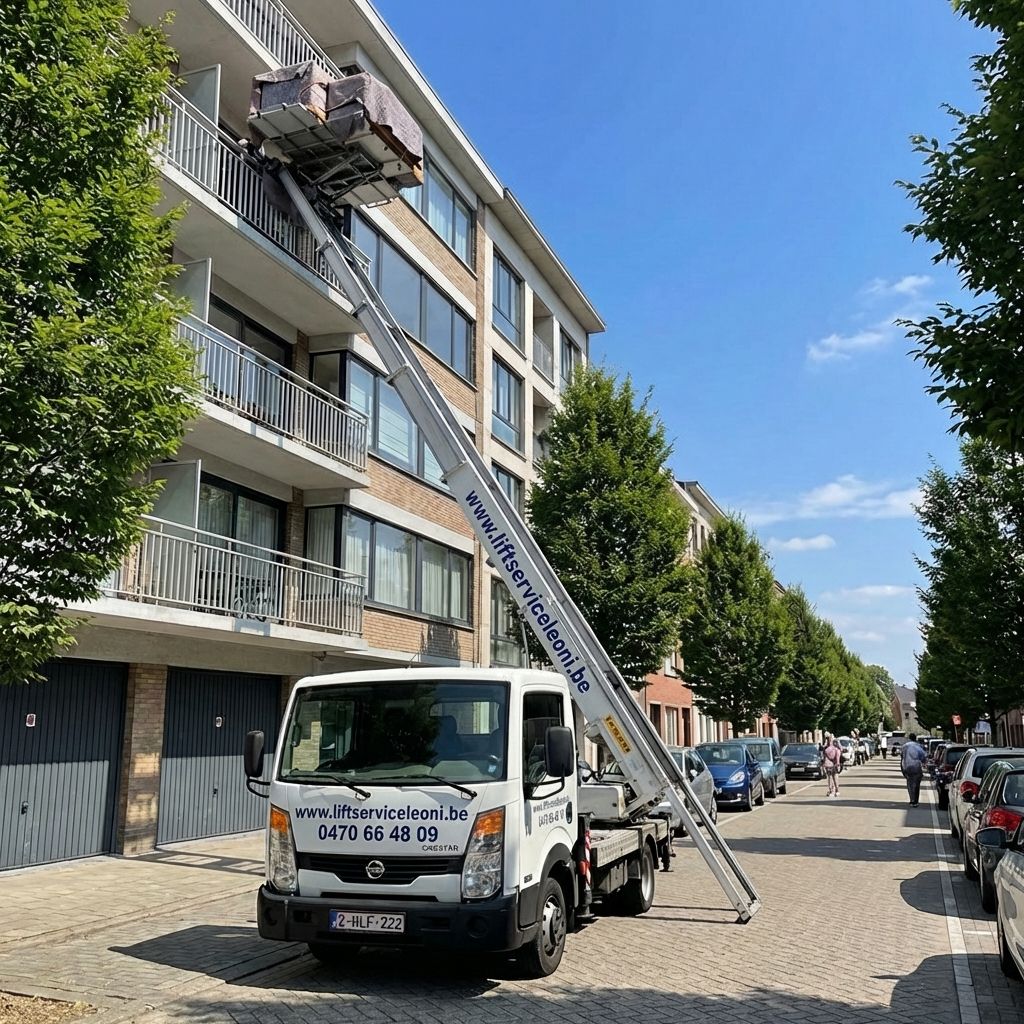 Verhuislift huren in Roeselare met Liftservice Leoni